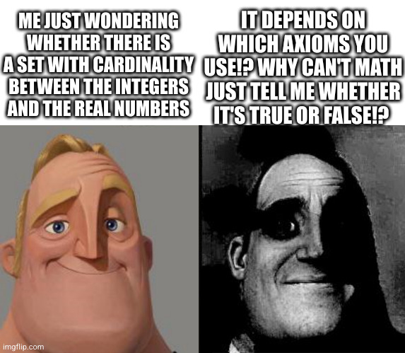 The Continuum Hypothesis: When Math Goes Existential