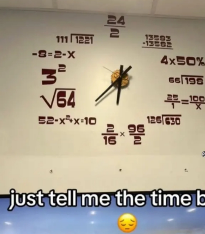 The Clock That Makes You Solve For Time