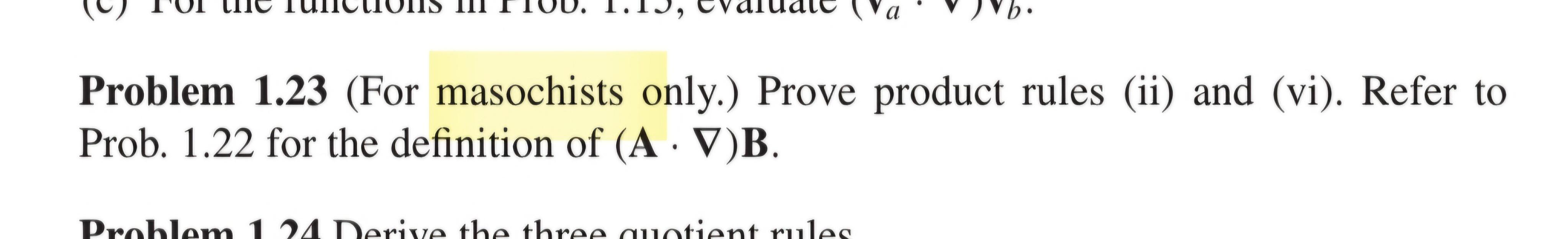 Only In A Griffiths Textbook