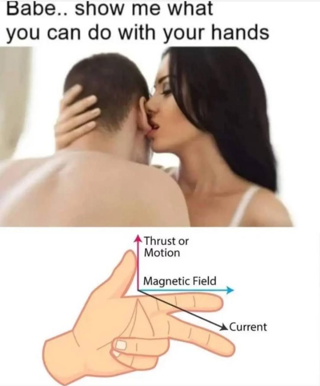 My Hands Can Do Wonders In Electromagnetic Fields