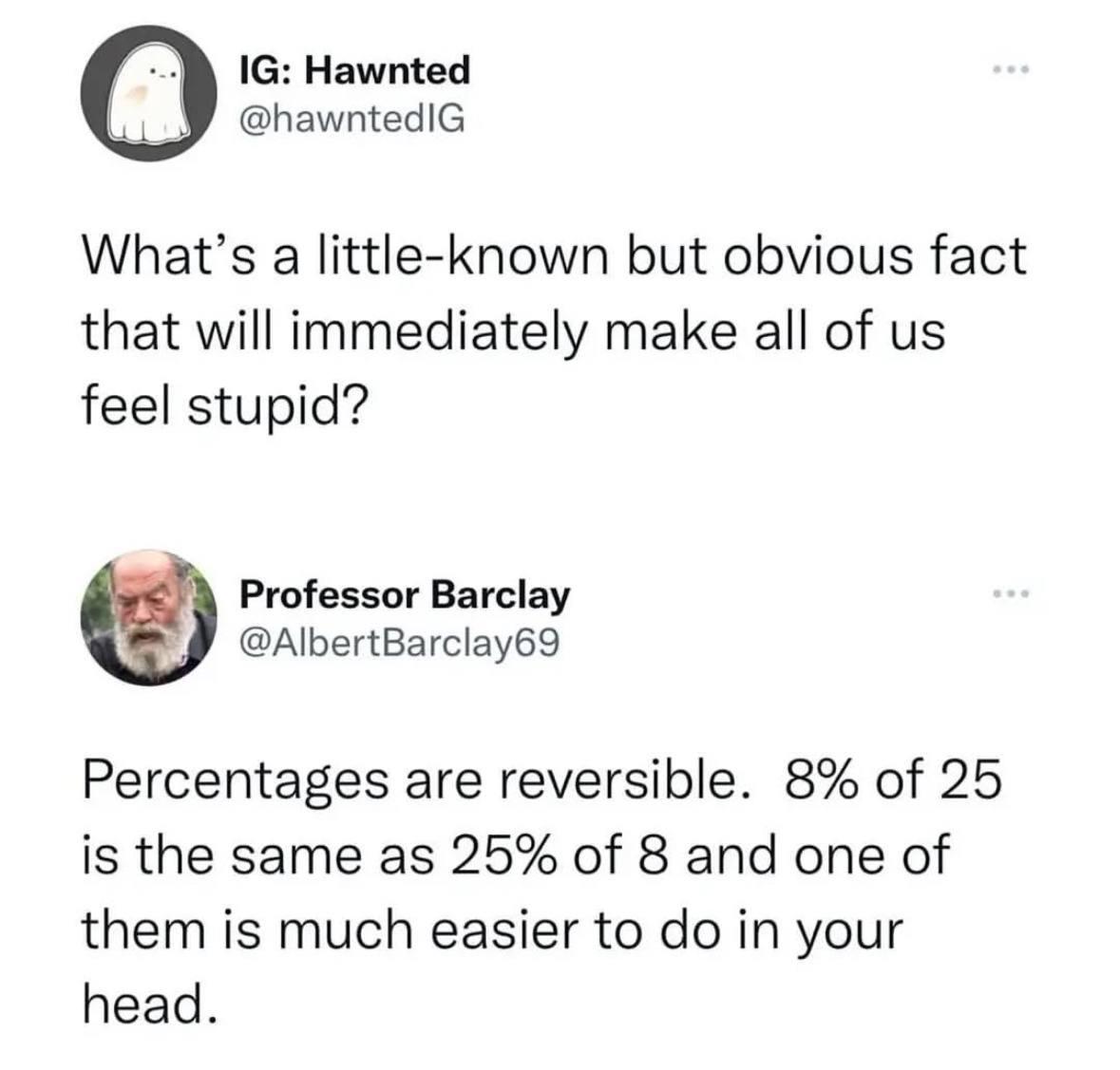 The Percentage Paradox