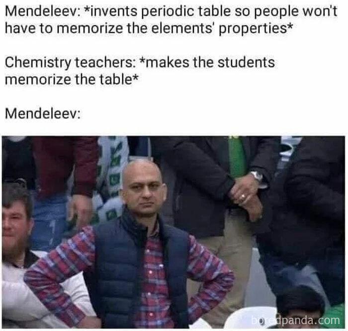 Mendeleev's Periodic Facepalm