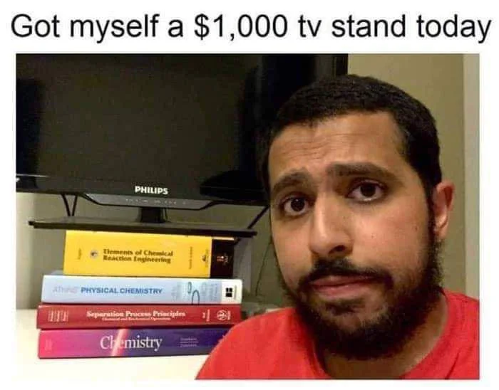 The $1,000 Textbook TV Stand