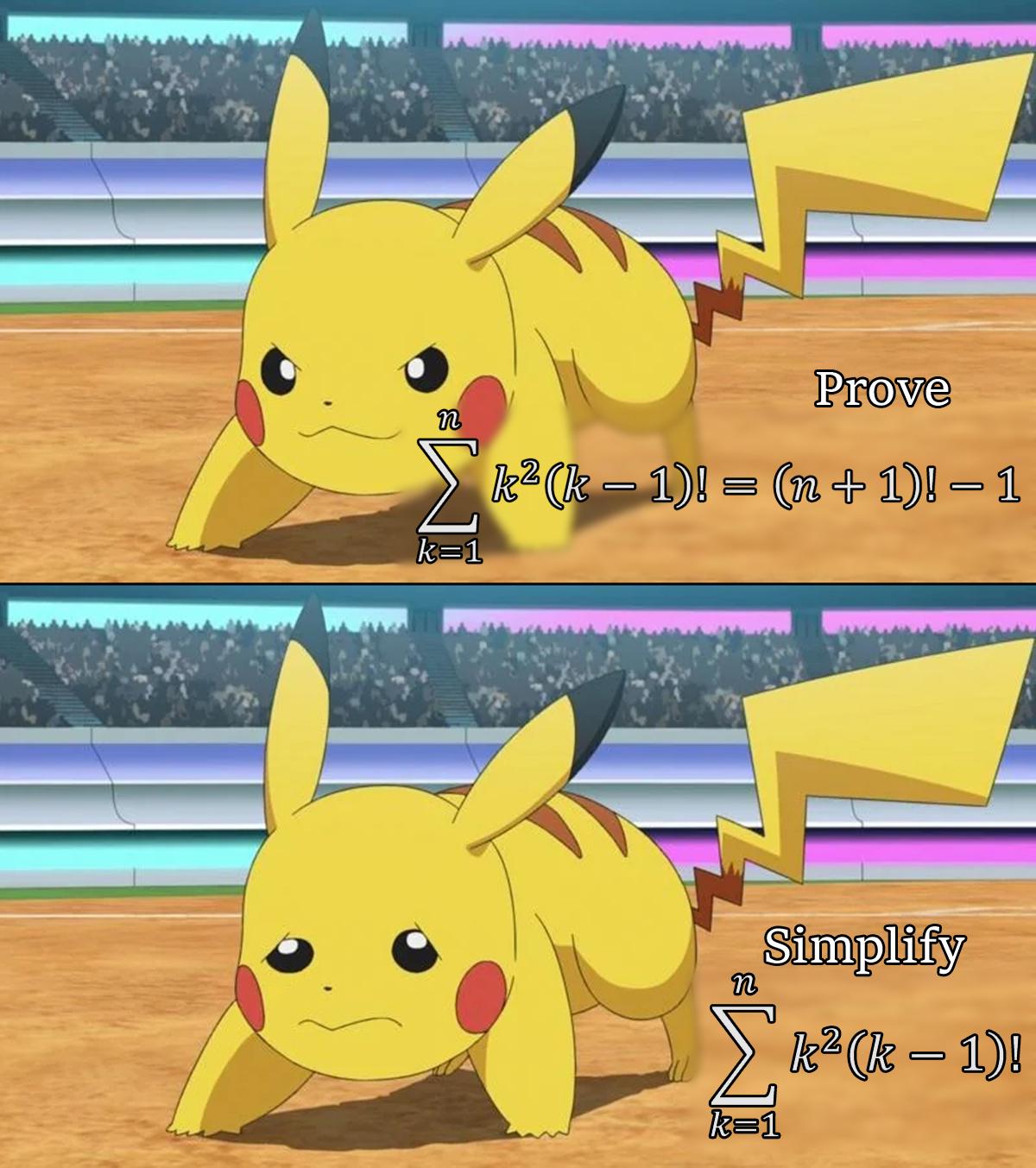If You're Given The Formula, Proving It Is Usually Easier Than Deriving It
