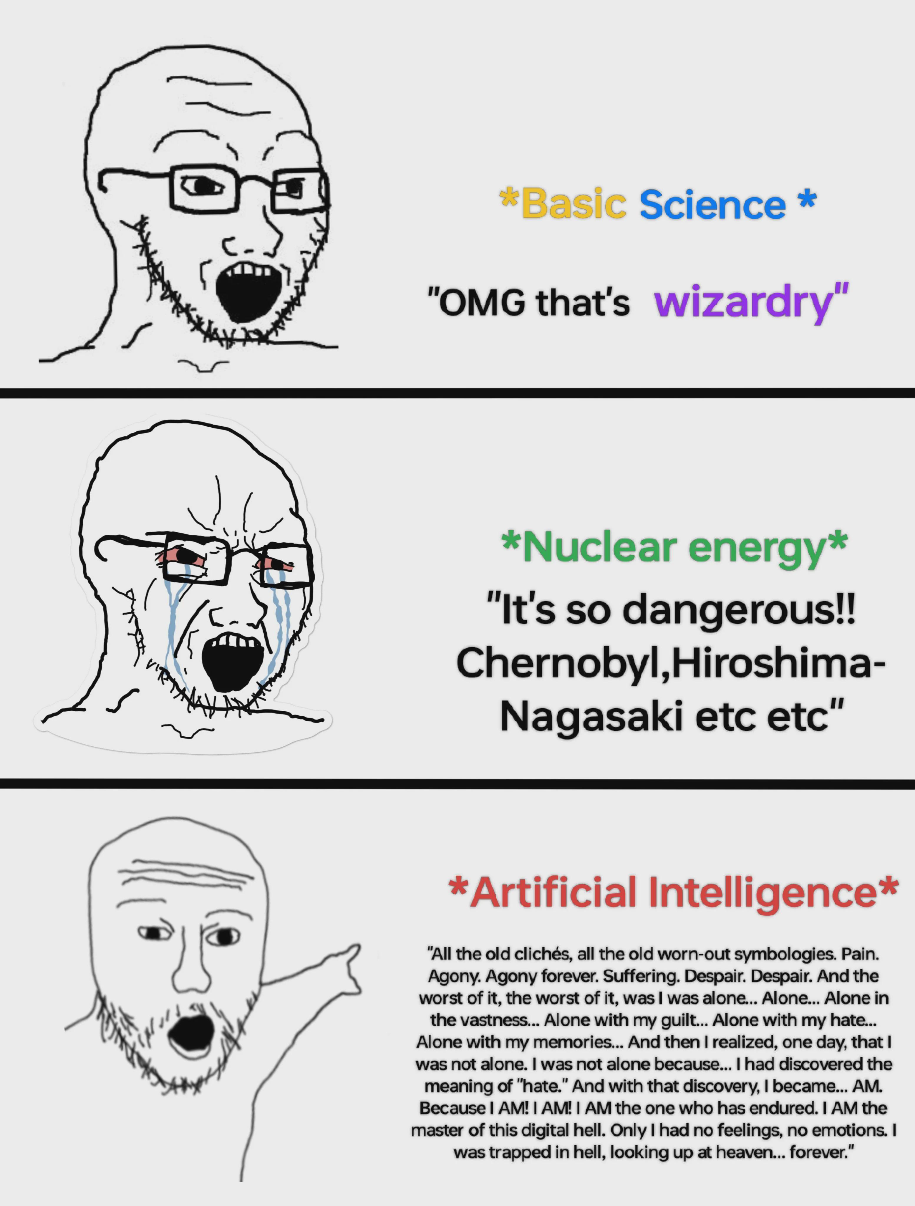 The Science Panic Hierarchy