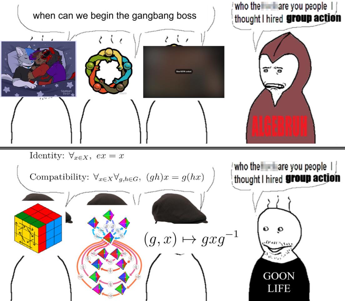 Group Theory Life: When Mathematical Definitions Attack
