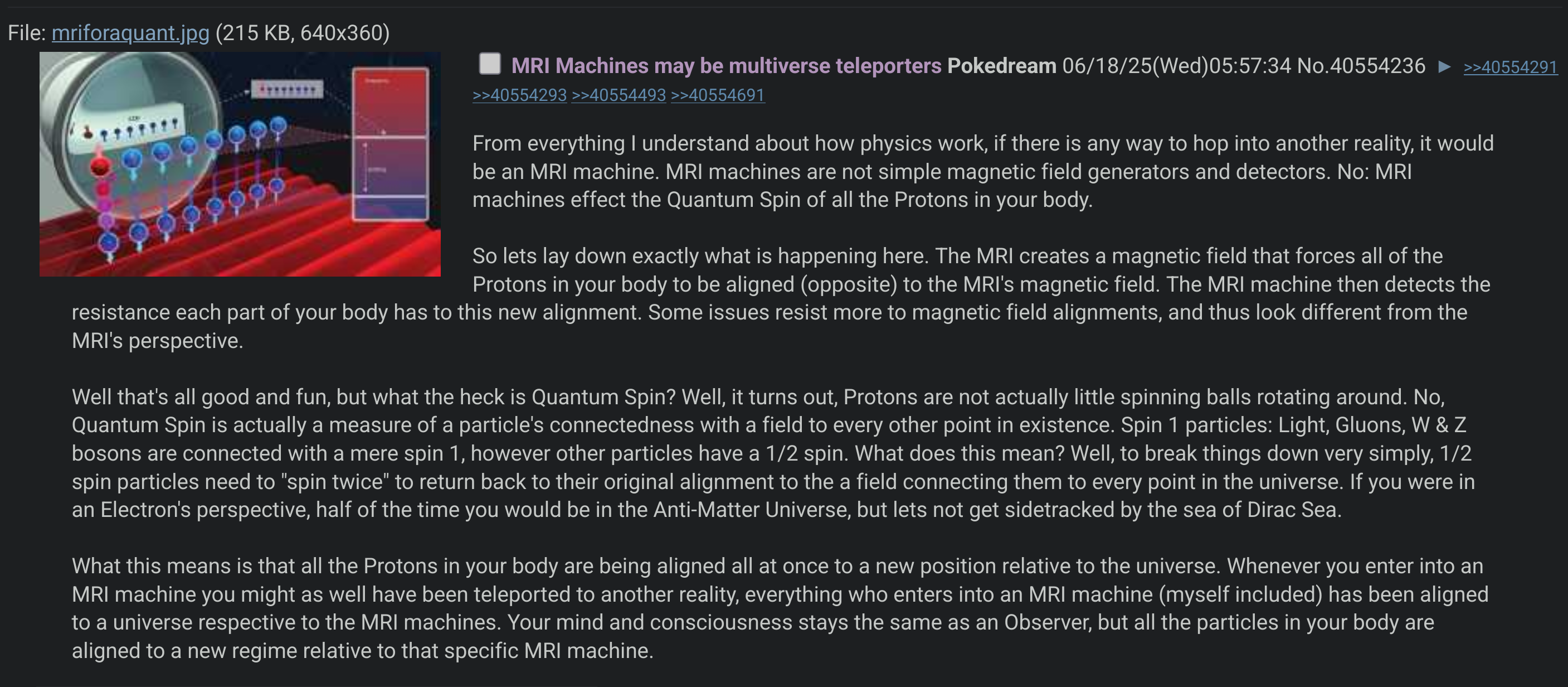 MRI Machines: Quantum Teleporters Or Just Really Big Magnets?