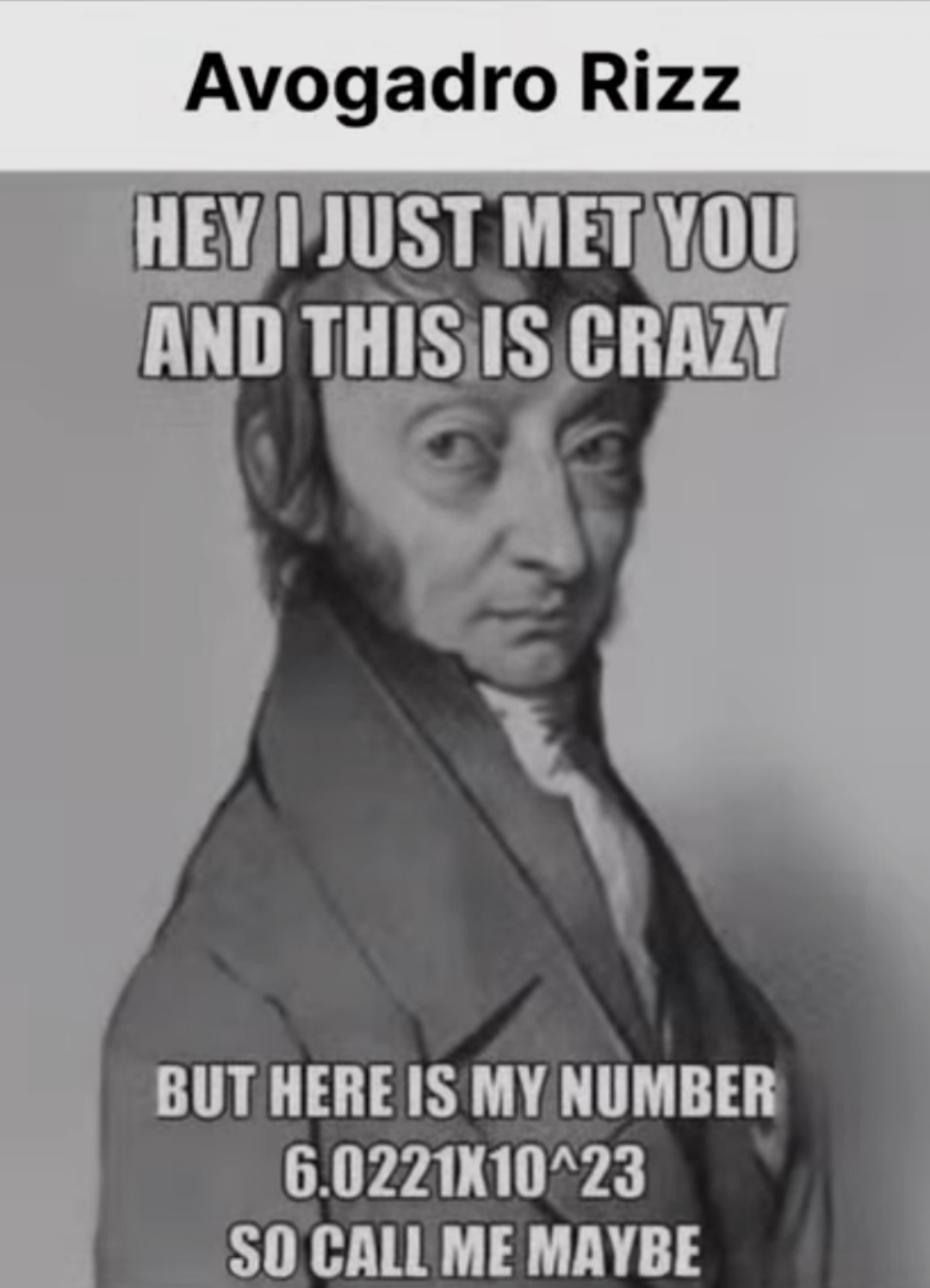 Avogadro's Constant Confession: He's Got All The Moles On You!