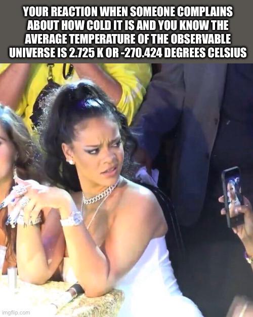 Cosmic Cold Reality Check