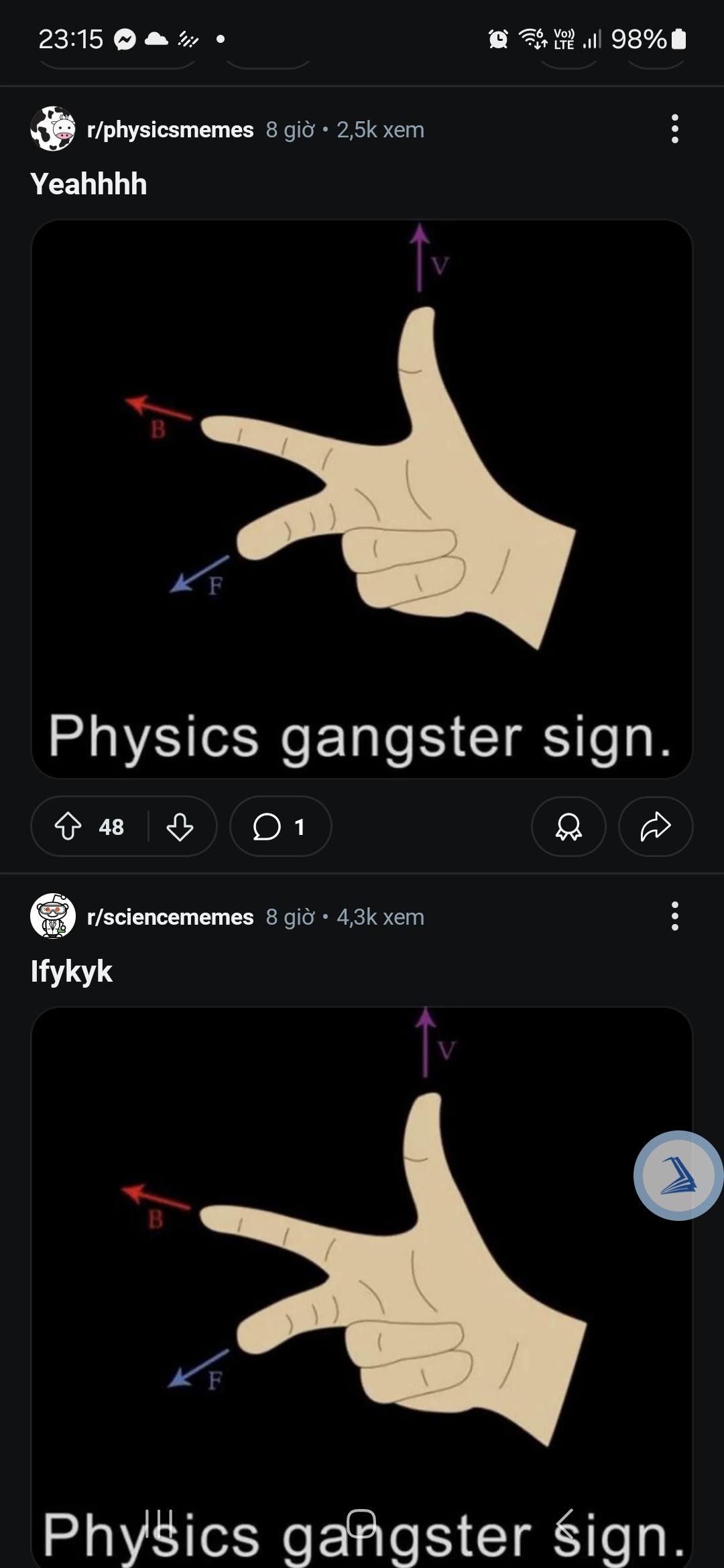 Physics Gangster Sign