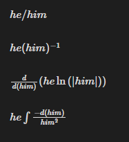 The Mathematician's Guide To Pronouns