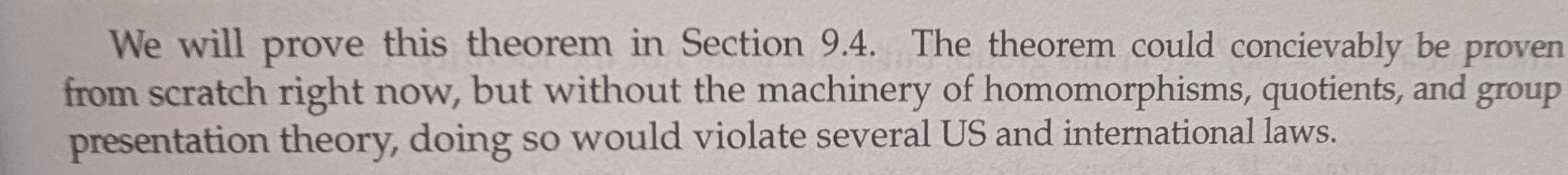 We've Reached The Final Level Of Textbooks Avoiding Proofs