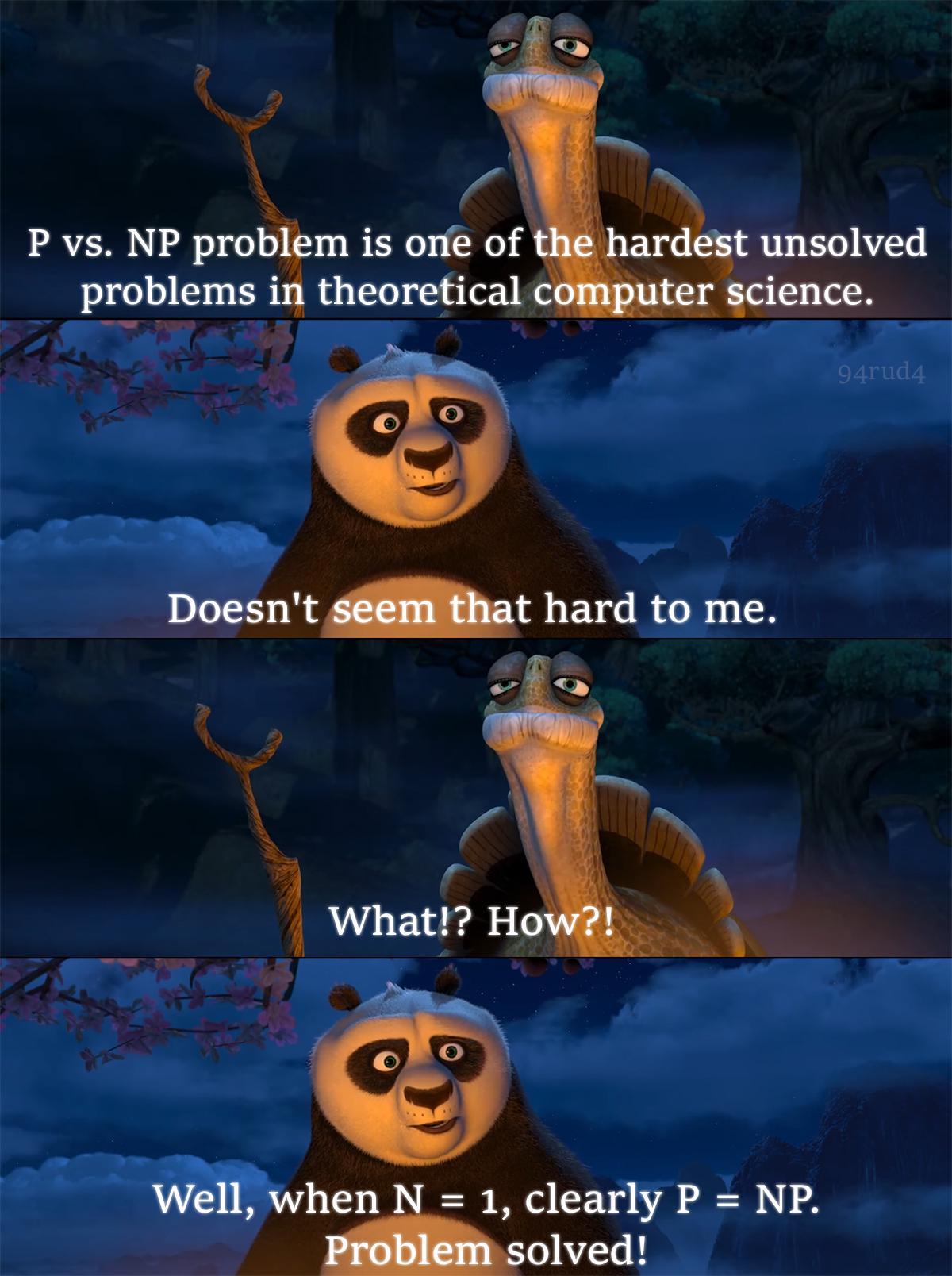 Panda Solves Million-Dollar Math Problem