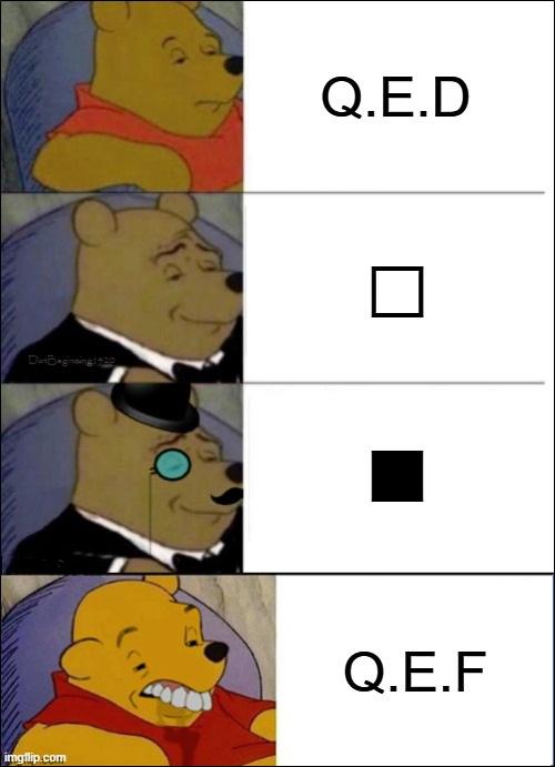 How Do You End Your Proof?