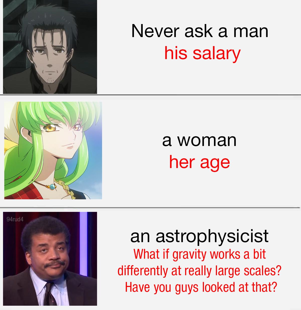 Never Ask An Astrophysicist About Gravity