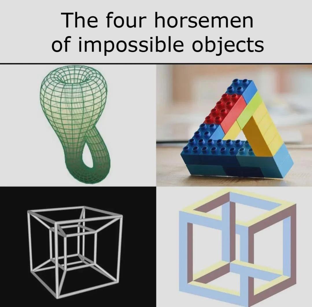 The Four Horsemen Of Impossible Objects