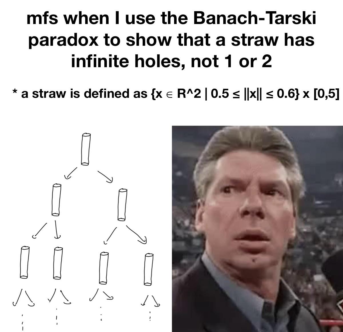Straws Have Infinite Holes