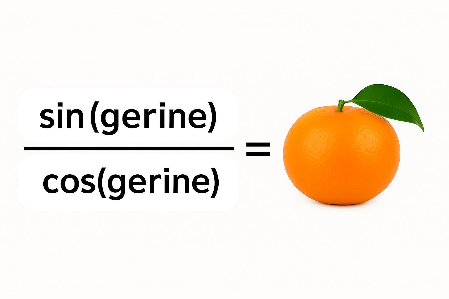 The Sine, The Cosine, And The Tangerine
