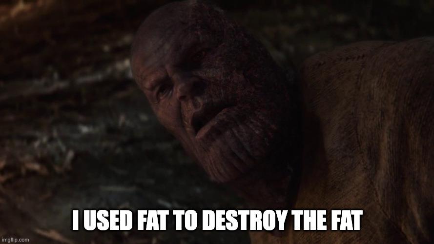 I Used Fat To Destroy The Fat