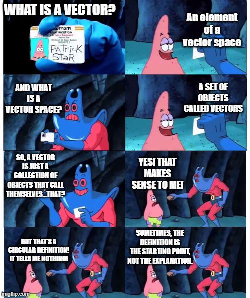 The Infinite Loop Of Vector Definitions