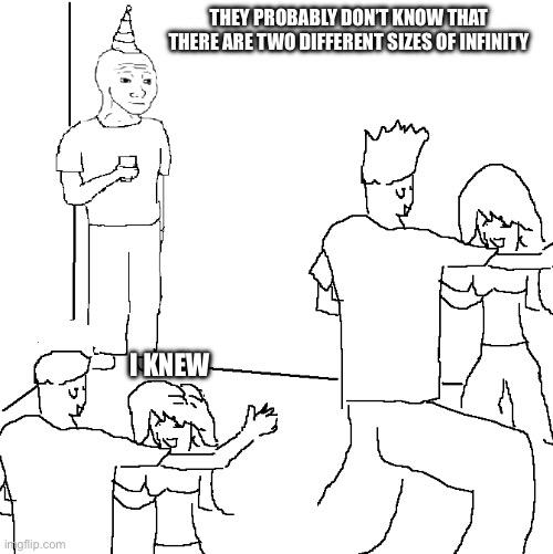 When Your Party Trick Is Aleph-Null
