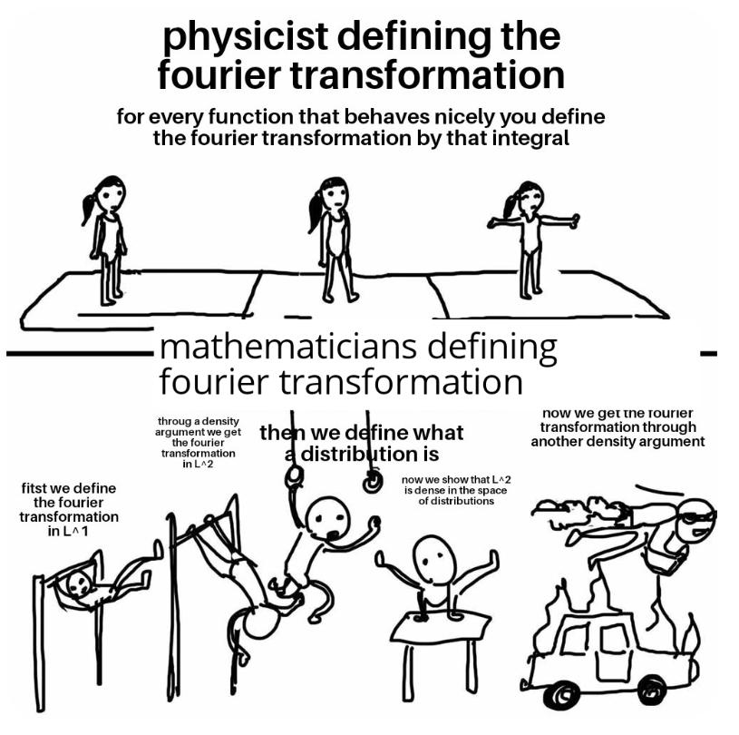 Physicist vs Mathematician: The Fourier Transformation Showdown