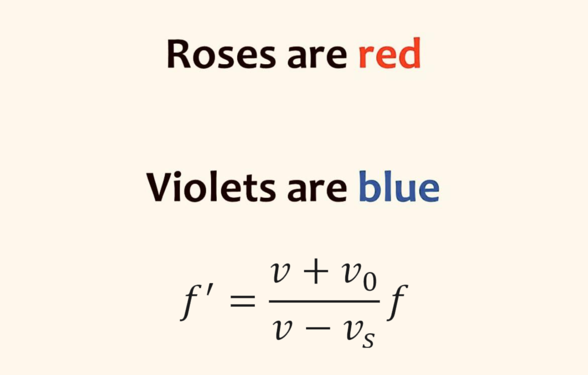 Roses Are Red, Physics Is True
