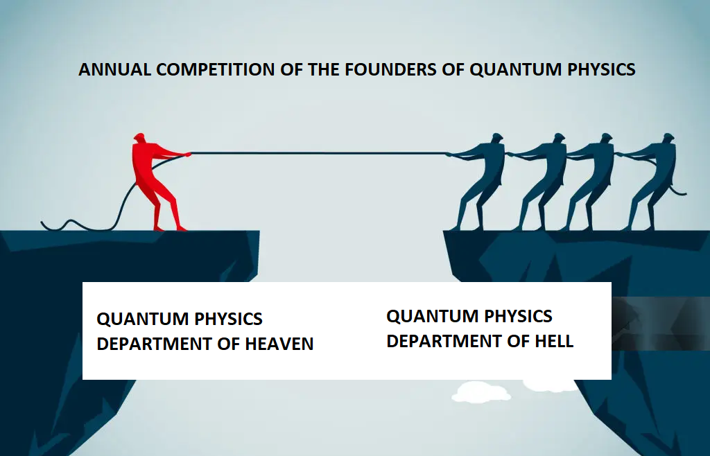 Quantum Tug Of War: Heaven Vs. Hell