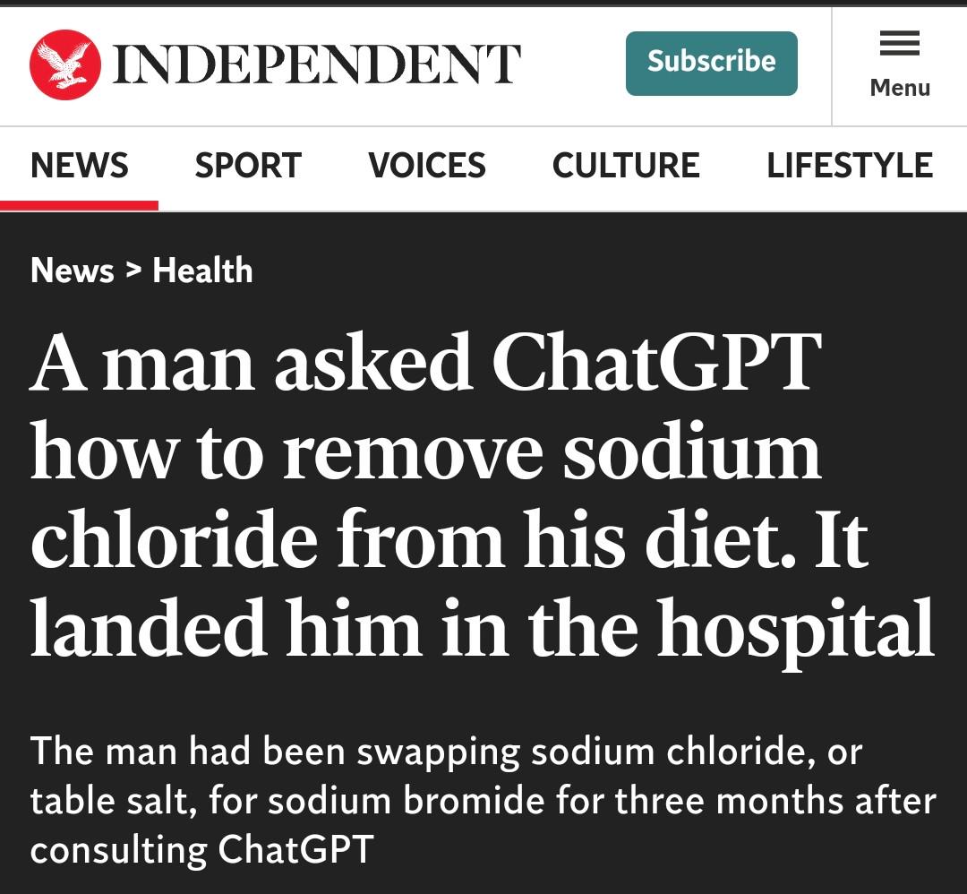 Salt Is Salt... Until It's Poison