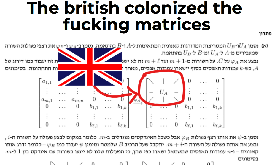 The British Colonized The Fucking Matrices