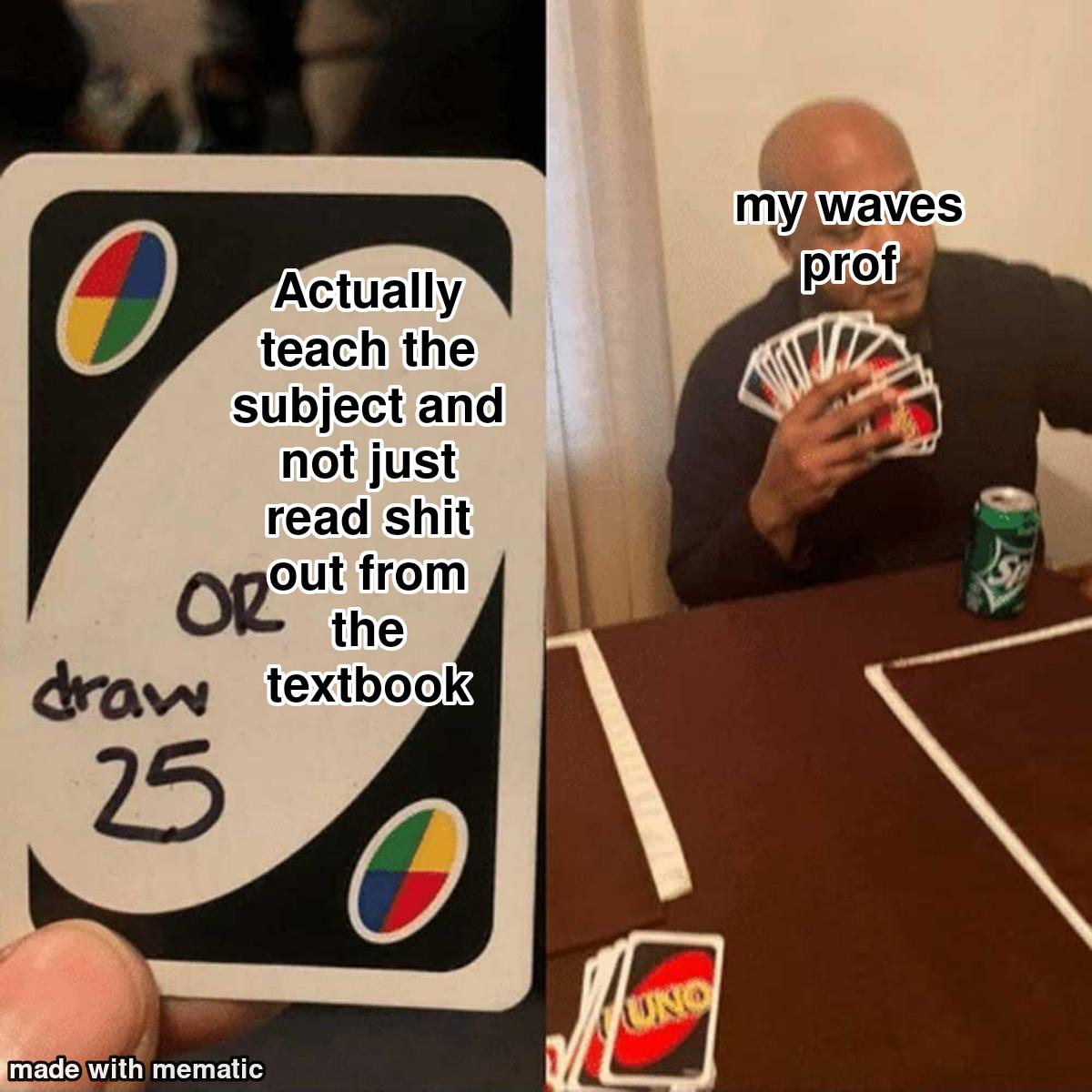 Draw 25 Or Actually Teach Physics