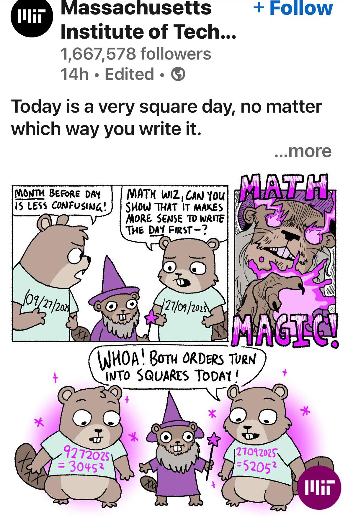 Today Is A Very Square Day