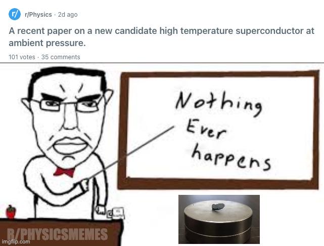 The Room Temperature Superconductor Cycle Of Disappointment