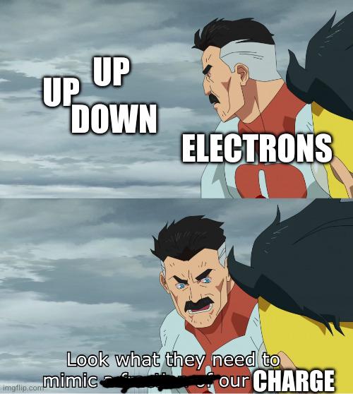 Up Down Electrons: The Quantum Tantrum