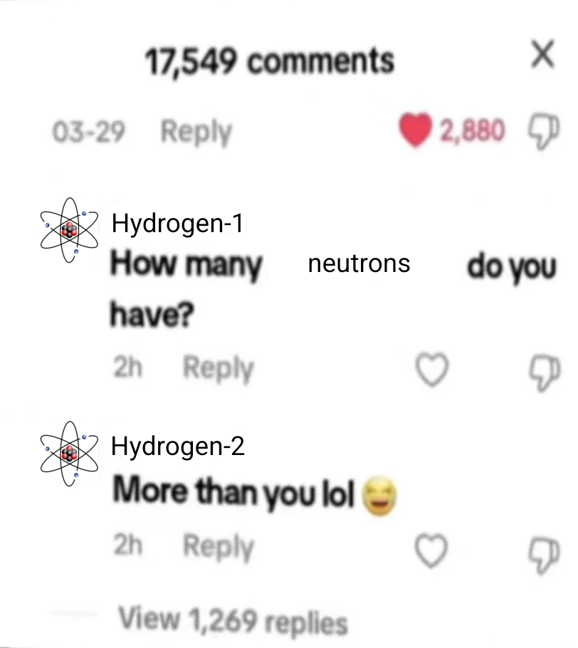 Who Are You? I'm You, But Neutron-Rich