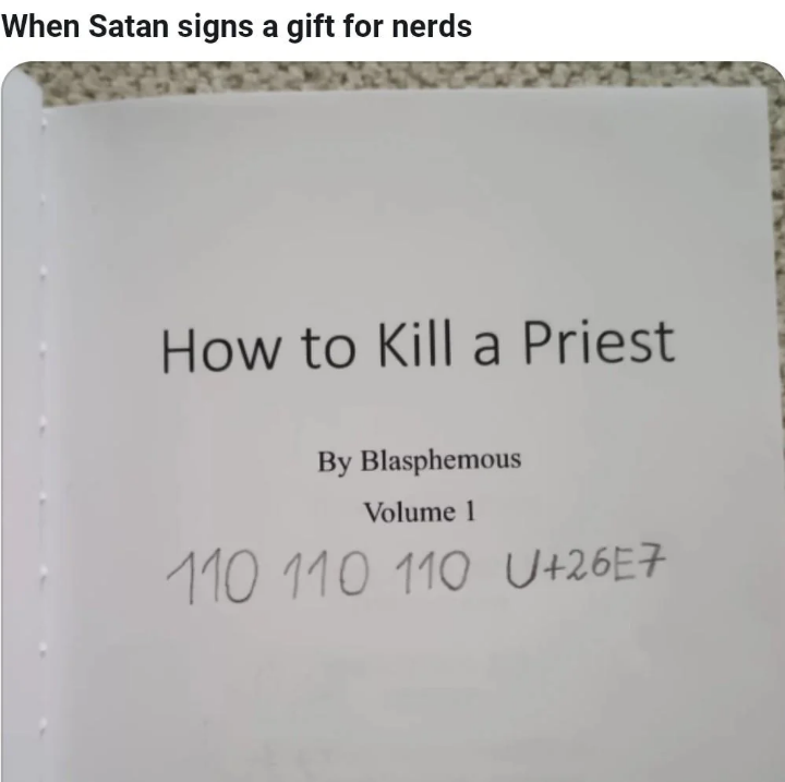 Can Priests Read Binary?