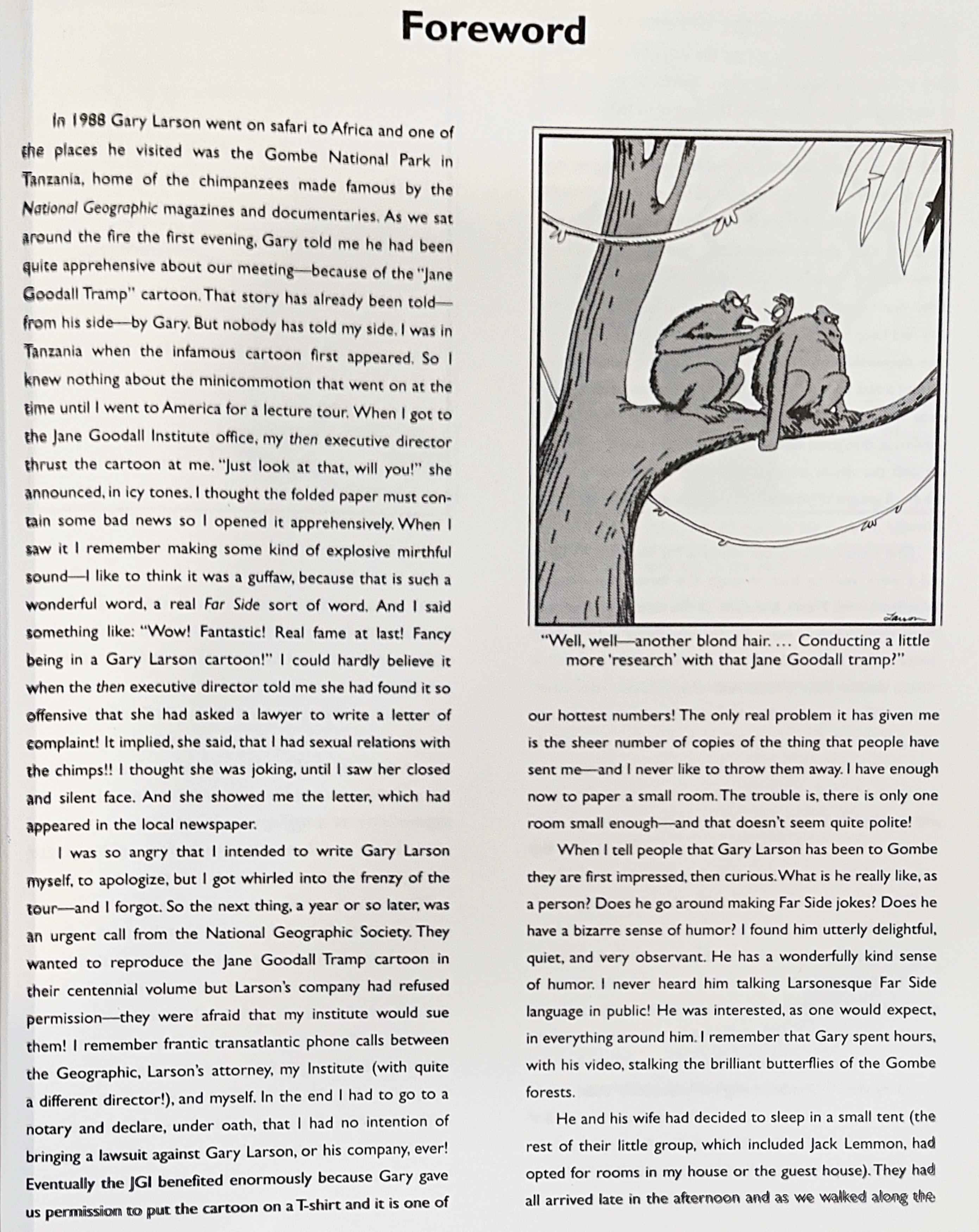 When Primatology Meets Comedy: The Jane Goodall Cartoon Incident