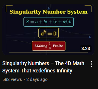 Singularity Number System Just Dropped