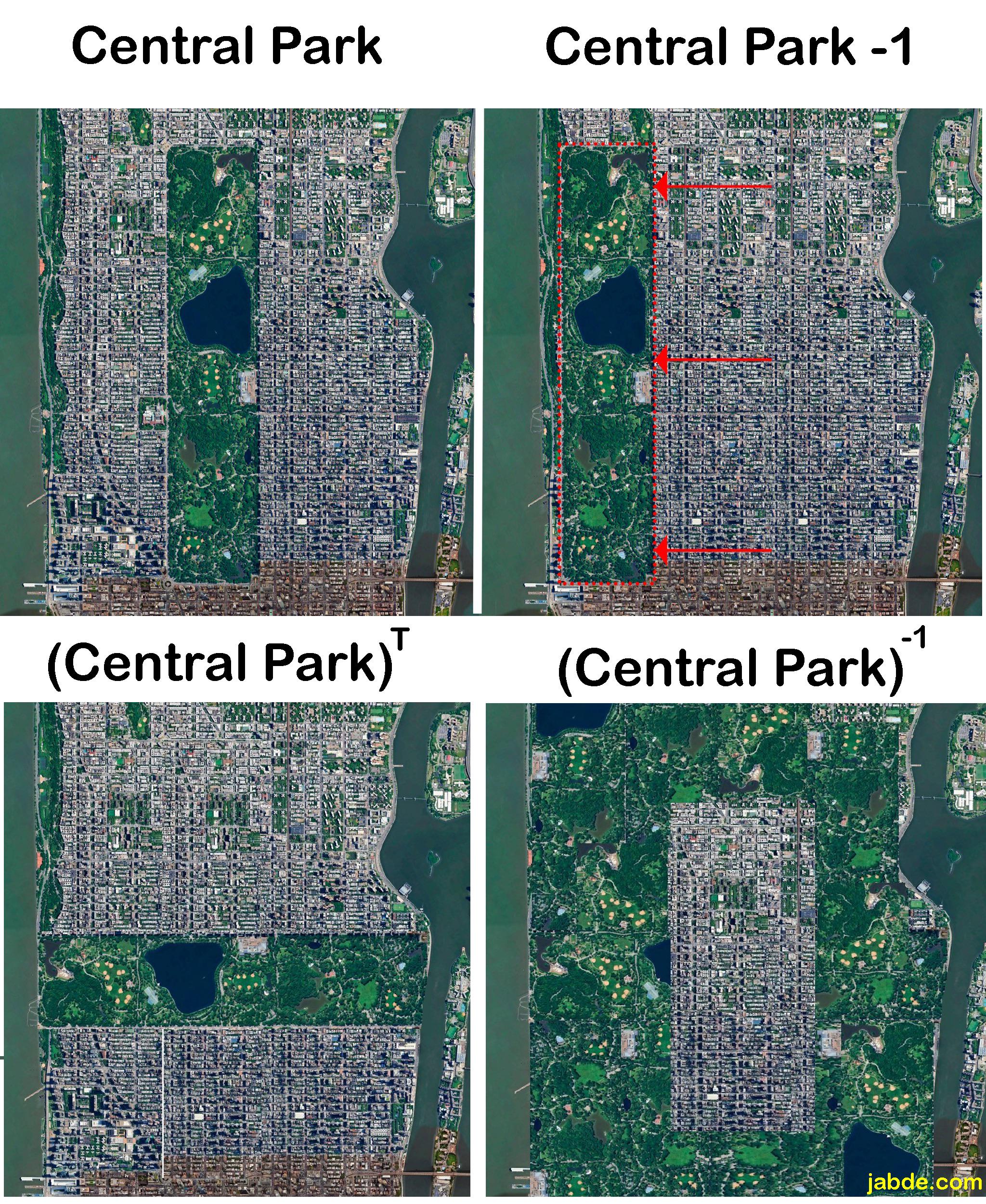 Matrix Transformations: When Central Park Gets The Linear Algebra Treatment