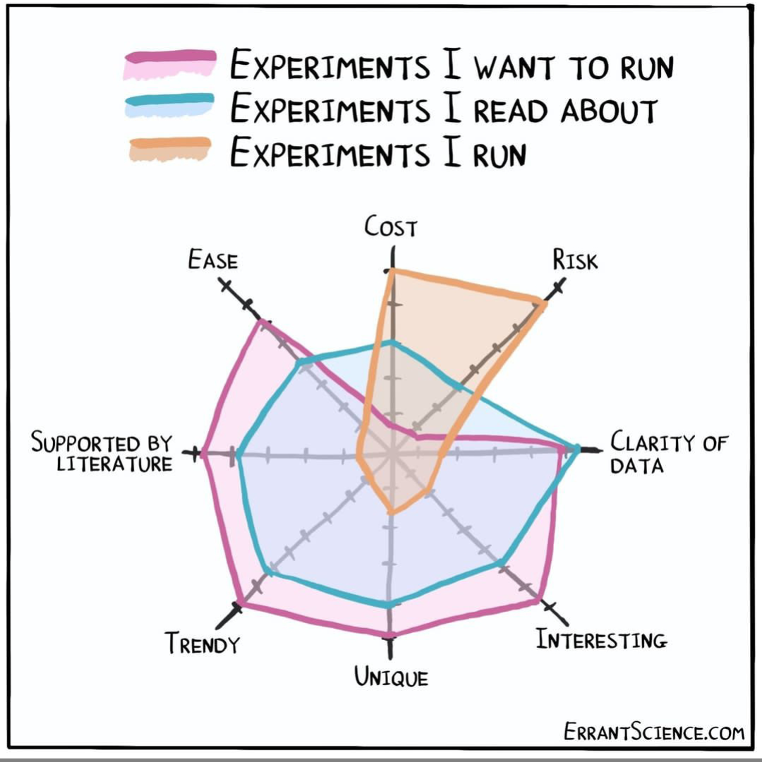 Experiments I Want vs. Experiments I Run