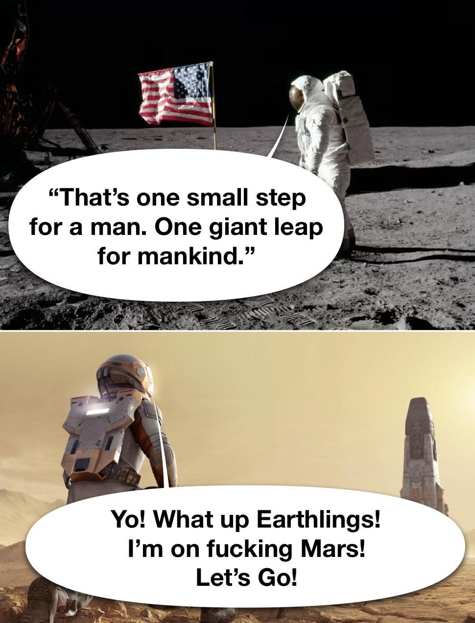 First Words On Mars