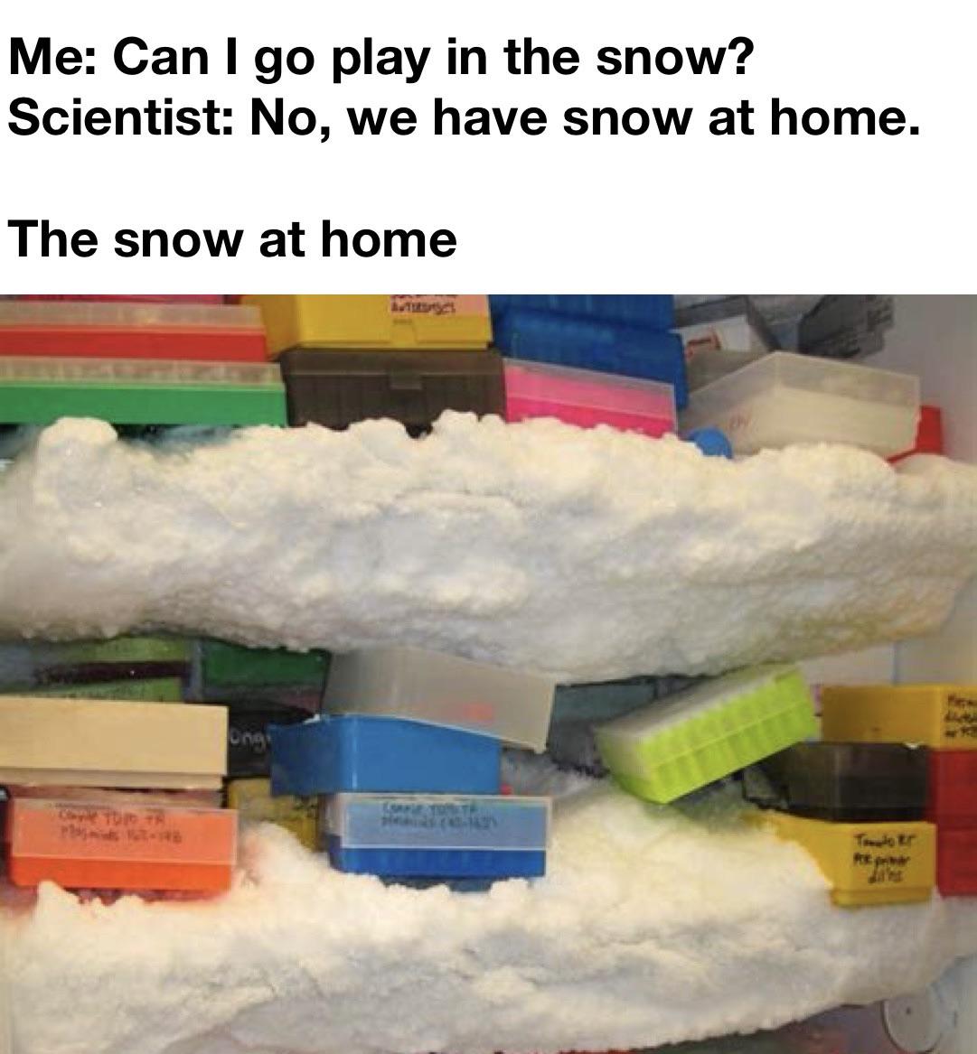 The Snow At Home: Laboratory Edition