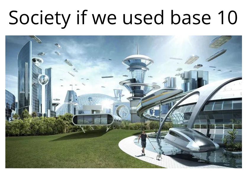 Society If We Used Base 10 Counting