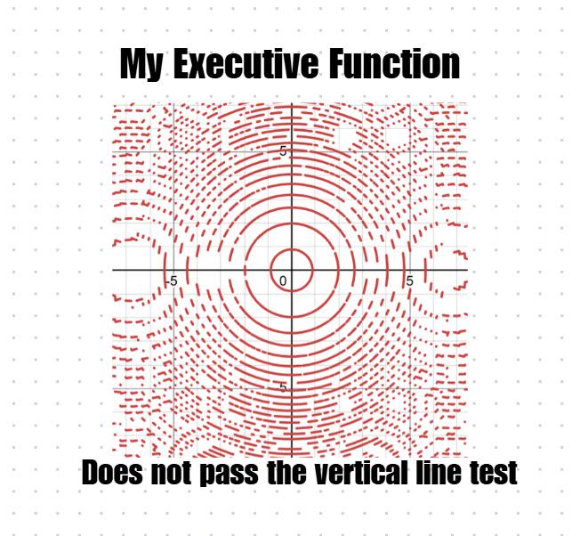 My Executive Function Fails Mathematical Standards
