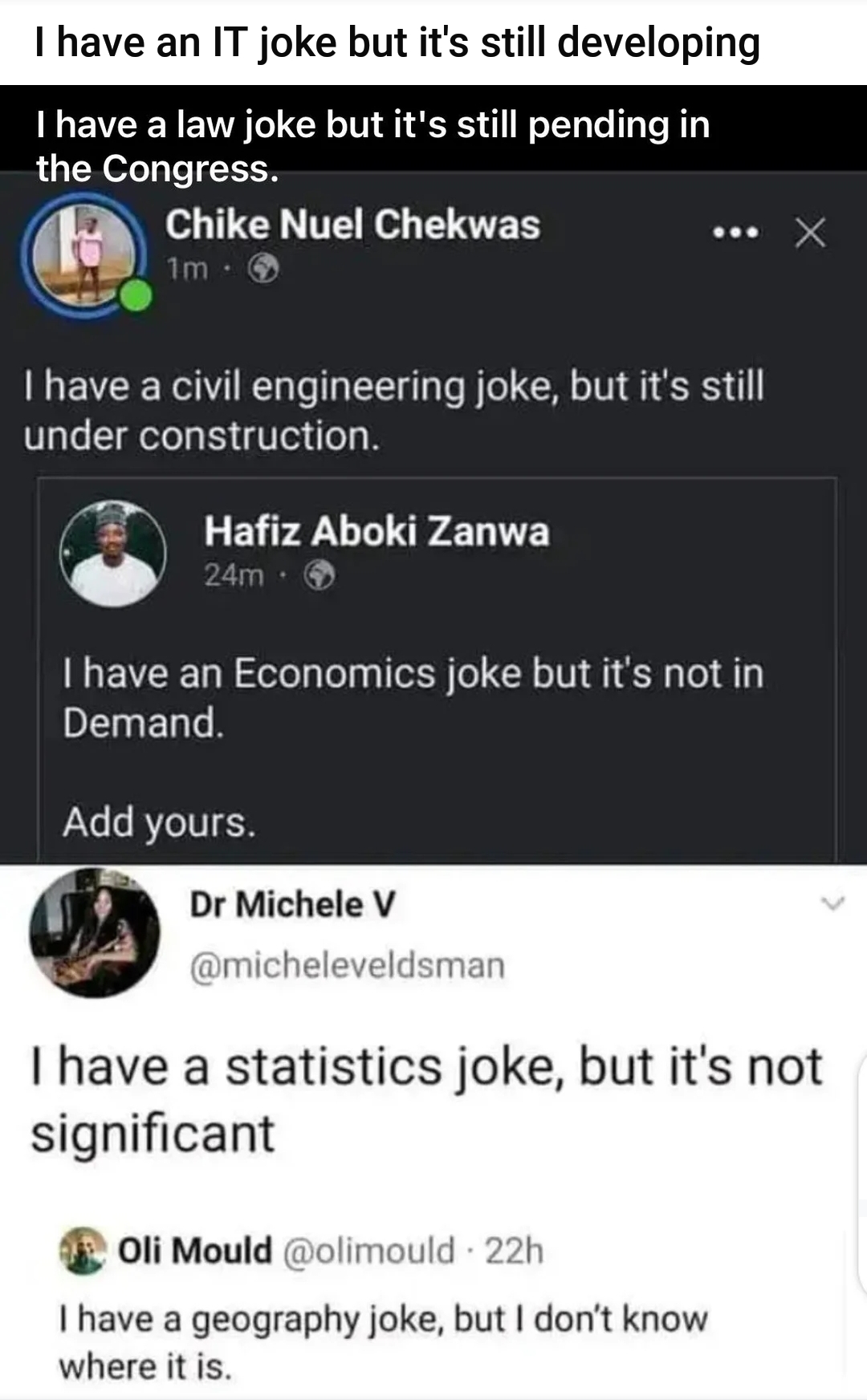 Professional Punchlines: When Your Field Becomes The Joke