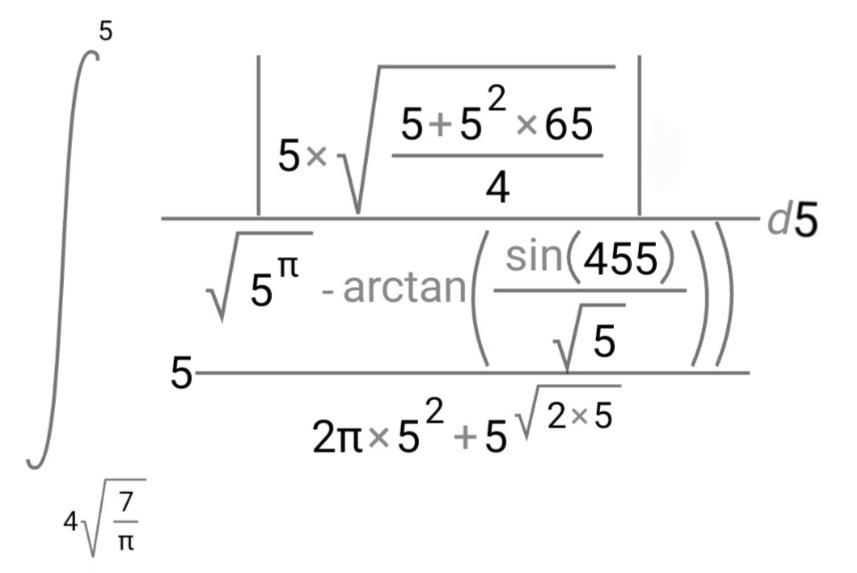 Evaluate The Integral (Or Just Count To Five)