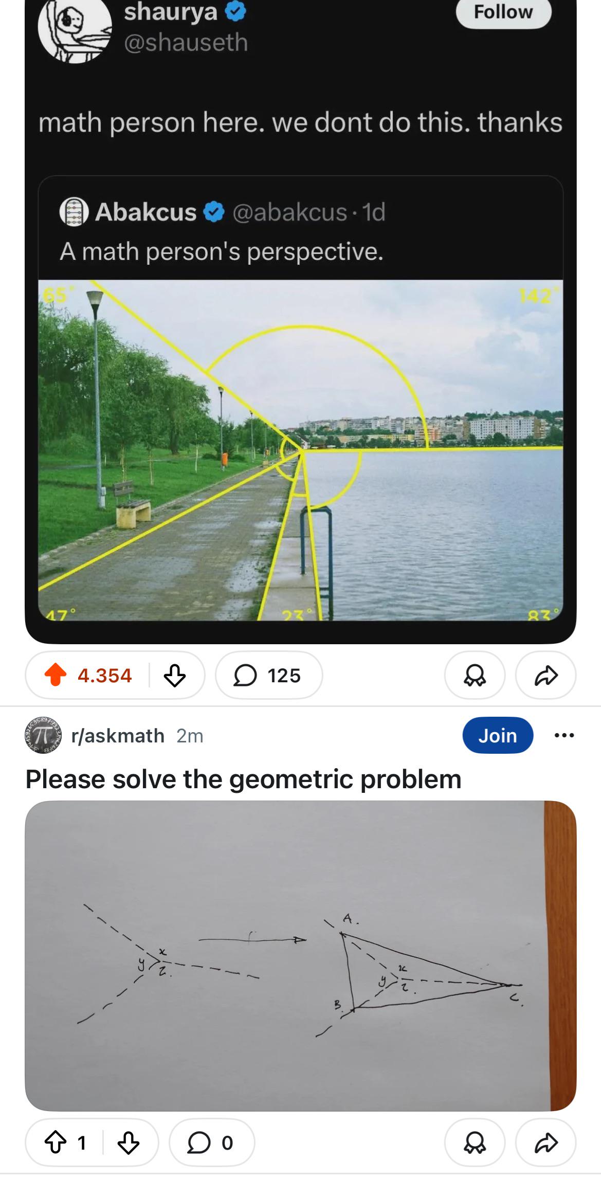 Math People Don't Actually See Angles Everywhere