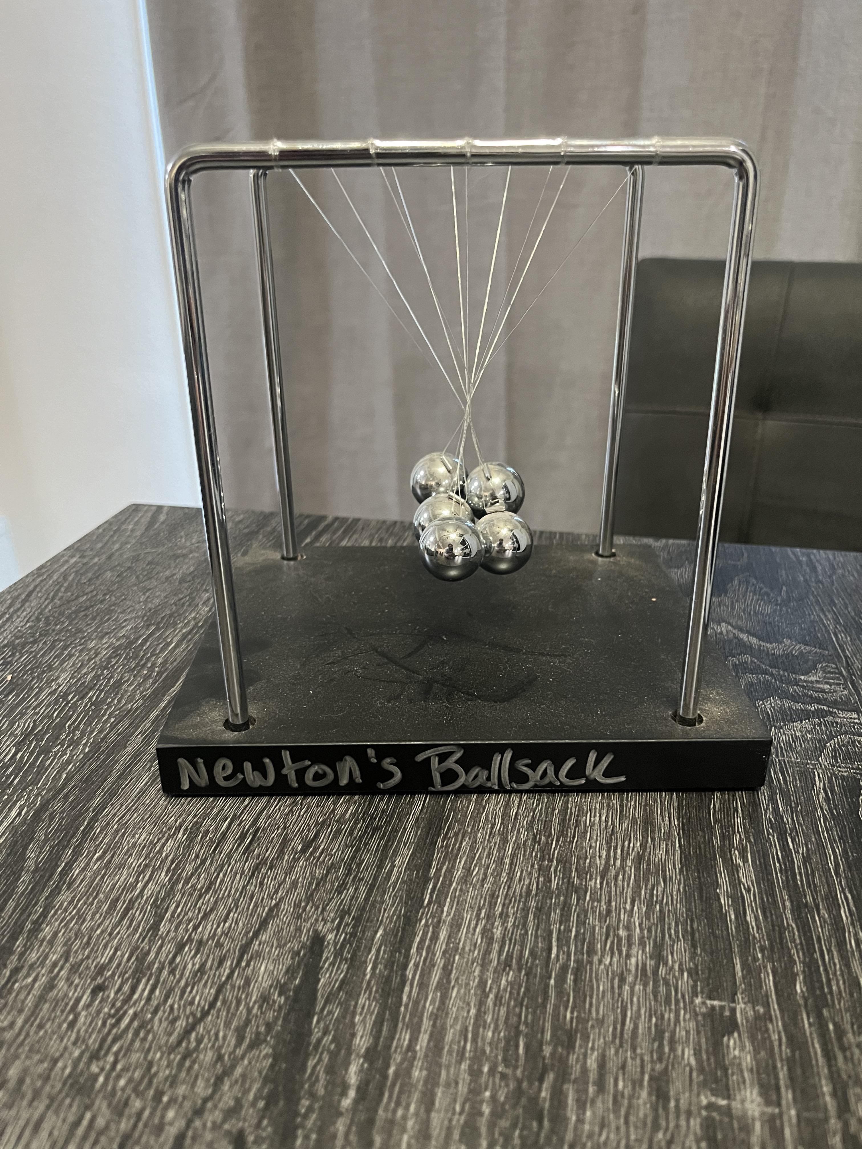 Newton's Ballsack: When Physics Gets Cheeky