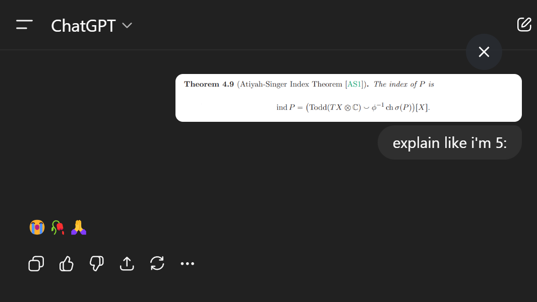 Explain Like I'm 5: Advanced Math Edition