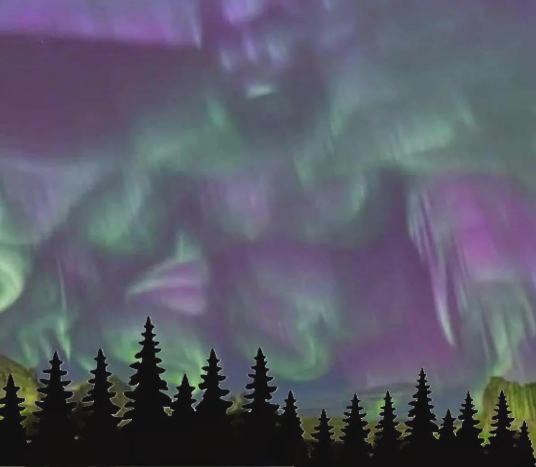 View Of The Northern Lights From My Windows Media Player